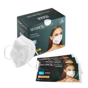 Securex Mask FFP2 5ply High Protection PFE≥95% White 50pcs