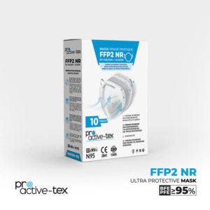 Μάσκα Proactive-tex FFP2 N95 Υψηλής Προστασίας Λευκή 10τμχ